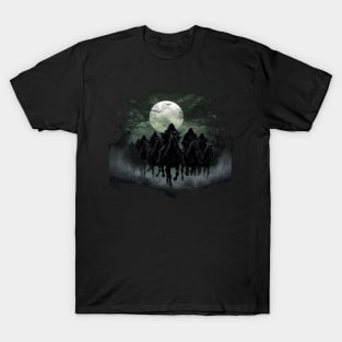 The Nine Riding by the Moon - Fantasy T-Shirt